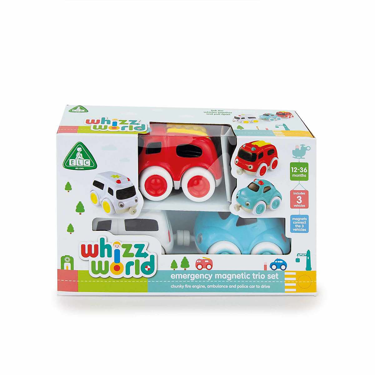 Early Learning Centre Whizz World Emergency Car Trio Mothercare